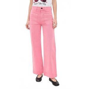 NEW ASKK NY sailor twill cropped leg jeans in washed pink